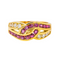 Bague 54 Bague en or jaune 18 carats rubis et diamants 58 Facettes 4169049CN