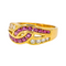 Bague 54 Bague en or jaune 18 carats rubis et diamants 58 Facettes 4169049CN