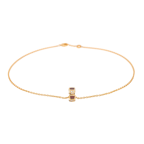 Collier Bulgari Serpenti - Collier en or rose, cornaline et diamants 58 Facettes 4173758RV