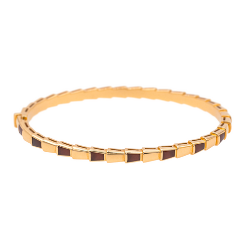 Bracelet Bulgari Serpenti - Bracelet en or rose 18 carats et cornaline 58 Facettes 4173762RV