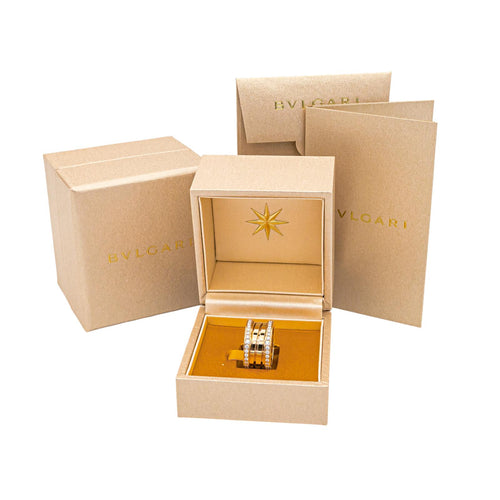 Bague 52 Bulgari B.Zero1 - Bague 4 rangs en or rose et diamants 58 Facettes 4173769RV