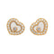 Boucles d'oreilles Chopard Happy Diamonds - Boucles d’oreilles cœur en or rose et diamants 58 Facettes 4173785RV