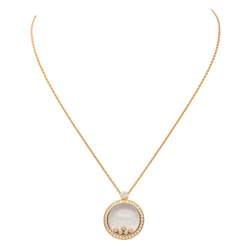 Collier Chopard Happy Diamonds Icons - Collier pendentif en or rose et diamants 58 Facettes 4173800RV