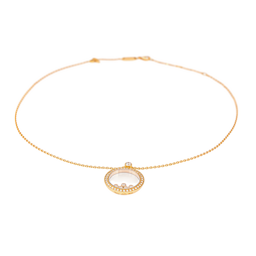 Collier Chopard Happy Diamonds Icons - Collier pendentif en or rose et diamants 58 Facettes 4173800RV