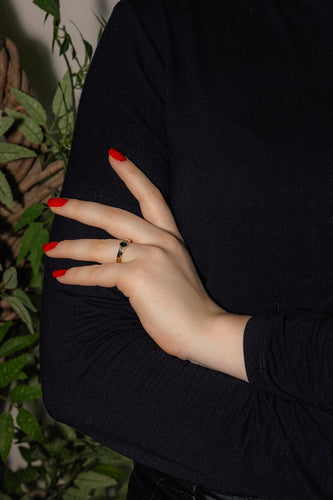 Bague 54.5 Bague en or jaune 18 carats avec saphir ovale et diamants 58 Facettes 4175003CN