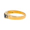 Bague 54.5 Bague en or jaune 18 carats avec saphir ovale et diamants 58 Facettes 4175003CN