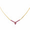 Collier Collier en or jaune 18 carats serti de rubis 58 Facettes 4190789CN