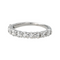 Bague 49 Bague demi-alliance en or blanc 18 carats et diamants 58 Facettes 4191446CN