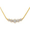 Collier Collier motifs floraux en or jaune 18 carats et diamants 58 Facettes 4196418CN