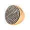 Bague 52 Bague cocktail pavée de diamants en or rose 18 carats 58 Facettes 4216568CN