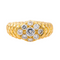 Bague 54 Bague pavée de diamants en or blanc 18 carats 58 Facettes 4226566CN