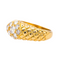 Bague 54 Bague pavée de diamants en or blanc 18 carats 58 Facettes 4226566CN
