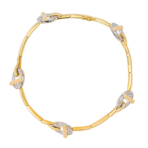 Bracelet Guy Laroche - Bracelet en or jaune et blanc 18 carats et diamants 58 Facettes 4226567CN