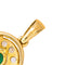 Pendentif Pendentif en or jaune et or blanc 18 carats avec émeraude et diamants 58 Facettes 4227670CN