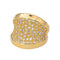 Bague 55 Bague en or jaune 18 carats sertie de diamants 58 Facettes 4228069CN
