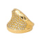 Bague 55 Bague en or jaune 18 carats sertie de diamants 58 Facettes 4228069CN