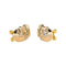 Boucles d'oreilles Boucles d’oreilles dormeuses en or jaune 18 carats saphirs et diamants 58 Facettes 4242563CN