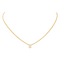 Collier Collier solitaire en or rose 18K avec diamant taille poire 58 Facettes 4248224CN