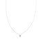 Collier Collier point lumineux - Chaîne maille forçat en or blanc 18 kt et diamant 0,27 ct 58 Facettes 425
