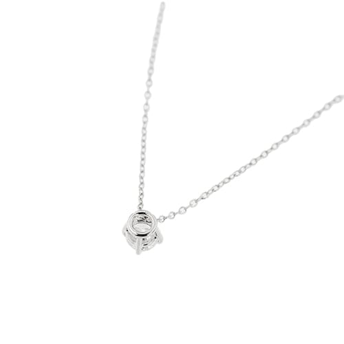 Collier Collier point lumineux - Chaîne maille forçat en or blanc 18 kt et diamant 0,27 ct 58 Facettes 425