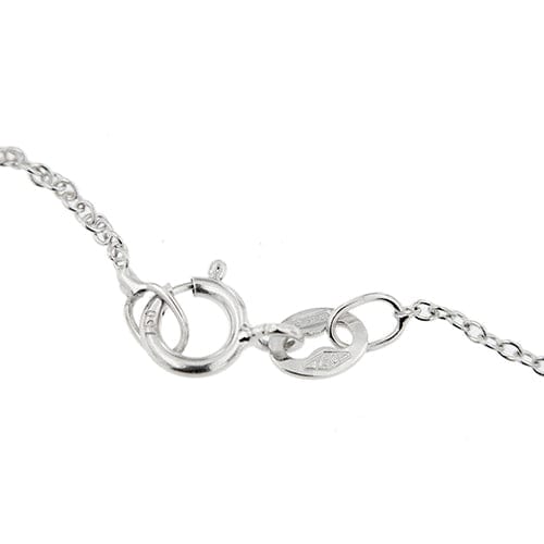 Collier Collier point lumineux - Chaîne maille forçat en or blanc 18 kt et diamant 0,27 ct 58 Facettes 425