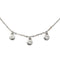 Collier Collier en or blanc 18 carats serti de 3 diamants 58 Facettes 4285554CN