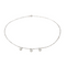 Collier Collier en or blanc 18 carats serti de 3 diamants 58 Facettes 4285554CN