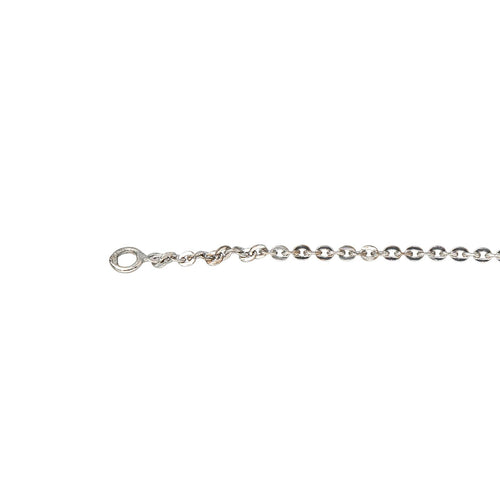Collier Collier en or blanc 18 carats serti de 3 diamants 58 Facettes 4285554CN