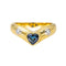 Bague 54 Bague jonc en or jaune 18 carats saphir et diamants 58 Facettes 4286094CN