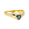 Bague 54 Bague jonc en or jaune 18 carats saphir et diamants 58 Facettes 4286094CN