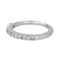 Bague 52 Bague demi-alliance en or blanc 18 carats et diamants 58 Facettes 4286142CN