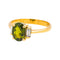 Bague 53 Bague en or jaune 18 carats avec tourmaline et diamants 58 Facettes 4309977CN