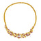Collier Collier motifs floraux en or jaune 18 carats, rubis et diamants 58 Facettes 4314013CN