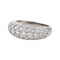 Bague 51 Bague en or blanc 18 carats pavée de diamants 58 Facettes 4324638CN