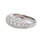 Bague 51 Bague en or blanc 18 carats pavée de diamants 58 Facettes 4324638CN