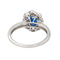 Bague 55 Bague Pompadour en or blanc 18 carats, saphir et diamants 58 Facettes 4342799RV