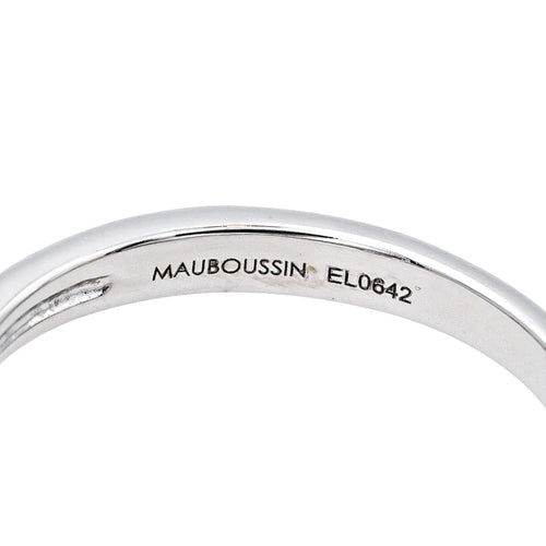 Bague 54 Mauboussin L'Alliance du Nouveau Monde - Bague en or blanc et diamants 58 Facettes 4342800RV
