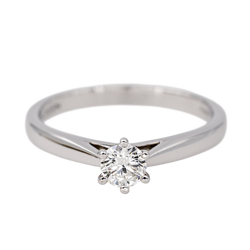 Bague 53 Mauboussin - Bague solitaire Six de Toi en or blanc et diamant 58 Facettes 4342805RV