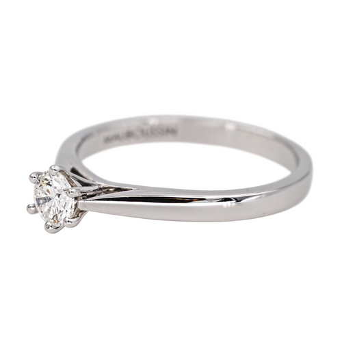 Bague 53 Mauboussin - Bague solitaire Six de Toi en or blanc et diamant 58 Facettes 4342805RV