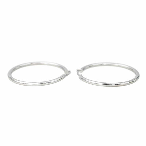 Boucles d'oreilles Créoles - Boucles d’oreilles en or blanc 18 carats 58 Facettes 4343333RV