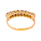 Bague 55 Bague demi-alliance en or jaune 18 carats et rubis 58 Facettes 4354720CN