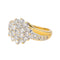 Bague 51 Bague en or jaune et or blanc 18 carats sertie de diamants 58 Facettes 4369862CN