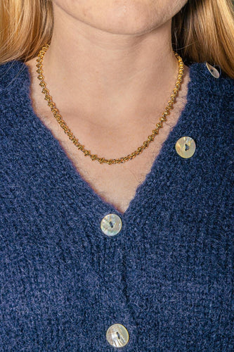 Collier Collier - Chaîne maille souple en or jaune et blanc 18 carats 58 Facettes 4377122RV