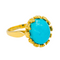 Bague 47 Bague en or jaune 18 carats sertie d’une turquoise 58 Facettes 4377131RV