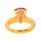 Bague 49 Bague en or jaune 18 carats sertie d’une tourmaline poire 58 Facettes 4377138RV