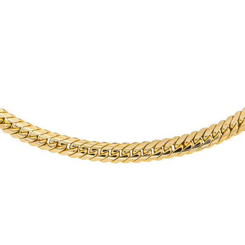 Collier Collier maille anglaise en or jaune 18 carats 58 Facettes 4386544CN