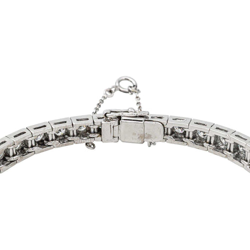 Bracelet Bracelet ligne en or blanc 18 carats et diamants 58 Facettes 4387216CN