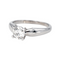 Bague 48 Bague solitaire en platine 950 avec diamant taille brillant 0,50 ct 58 Facettes 4387221CN