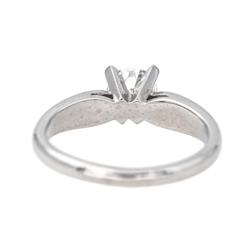 Bague 48 Bague solitaire en platine 950 avec diamant taille brillant 0,50 ct 58 Facettes 4387221CN