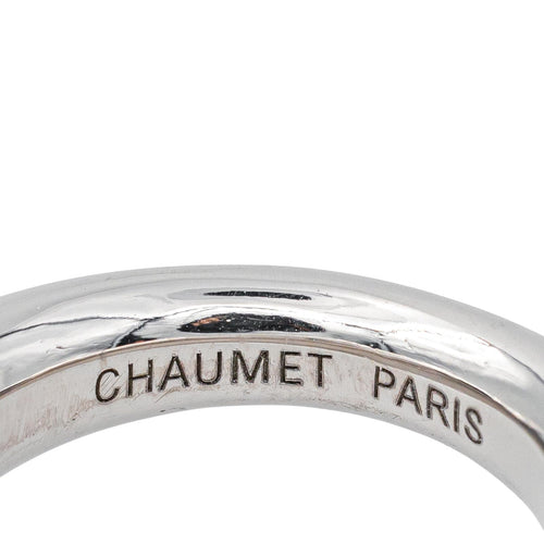Bague 51 Chaumet - Bague jonc en or blanc 18 carats 58 Facettes 4387239CN